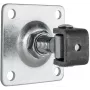 PSG 61.019 Adjustable Weld-On Hinge with Mounting Plate 100x100x4mm - M20 Thread