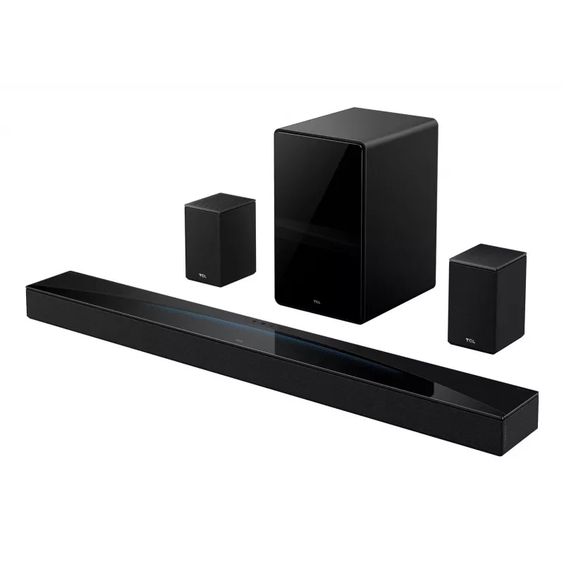 TCL Q85H PRO 5.1.2 Channel Soundbar with Wireless Subwoofer, 660W, Dolby Atmos, DTS:X, Bluetooth 5.3, Wi-Fi, HDMI 2.1 eARC, AI Sonic Adaptation