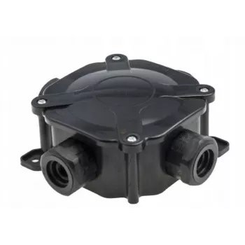 PAWBOL A.0035C Surface-Mounted Hermetic Junction Box PG16, IP67 (5x4mm²), Black