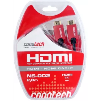 CONOTECH NS-002 HDMI 2.0 Cable 2m 4K 60Hz HDR Gold-Plated