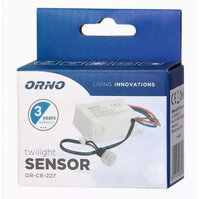 ORNO OR-CR-227 Twilight Sensor MINI with External Probe, IP54