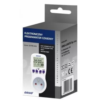 ORNO OR-PRE-409 Digital Weekly Programmable Timer, 230V, 16A, 10 Programs, LCD Display, Countdown