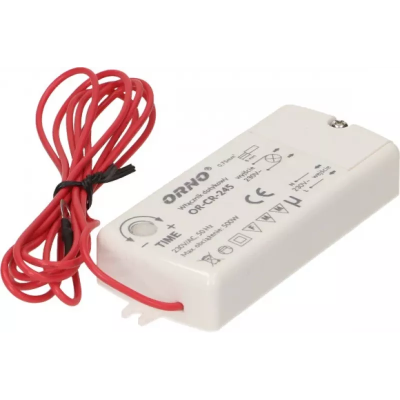 ORNO OR-CR-245 Touchless Inductive Proximity Switch for LED Lighting, Black