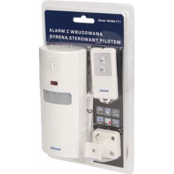 ORNO OR-MA-711 Outdoor Alarm Siren with Built-in Siren, 110 dB, 12V DC, White