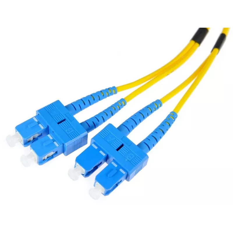 OPTIX Single-Mode Duplex SC/UPC to SC/UPC Fiber Patch Cable 2m