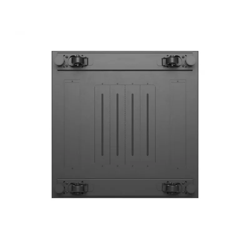 Lanberg 19 inch 18U 600x600 Black Floor-Standing Rack Cabinet with Glass Door (Flat Pack)