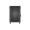 Lanberg 19 inch 18U 600x600 Black Floor-Standing Rack Cabinet with Glass Door (Flat Pack)