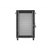 Lanberg 19 inch 18U 600x600 Black Floor-Standing Rack Cabinet with Perforated Door (Flat Pack)