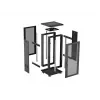 Lanberg 19 inch 18U 600x600 Black Floor-Standing Rack Cabinet with Perforated Door (Flat Pack)