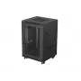 Lanberg 19 inch 18U 600x600 Black Floor-Standing Rack Cabinet with Perforated Door (Flat Pack)