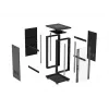 LANBERG 18U 19-inch Floor-Standing Server Rack Cabinet 600x800mm Black Tempered Glass Door (Flat Pack)