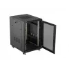 Lanberg 19 inch 18U 600x800 mm Black Floor-Standing Rack Cabinet with Perforated Doors (Flat Pack)