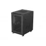 Lanberg 19 inch 18U 600x800 mm Black Floor-Standing Rack Cabinet with Perforated Doors (Flat Pack)