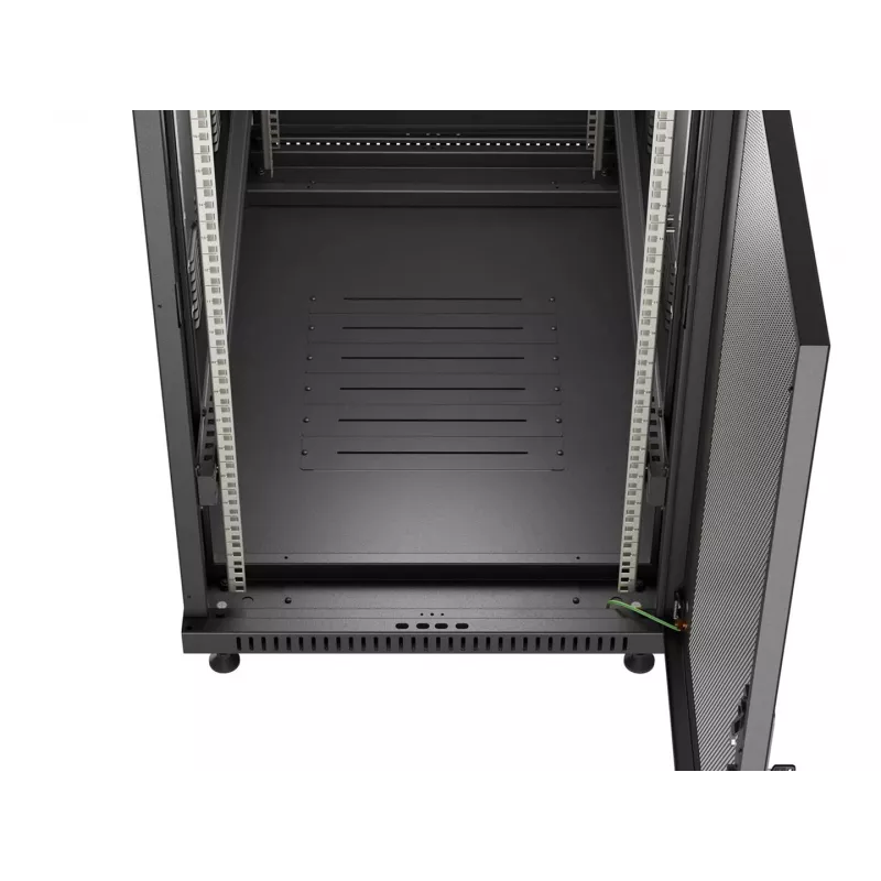 LANBERG 19 inch 27U Freestanding Rack Cabinet 600x1000mm Black Perforated Door (Flat Pack)