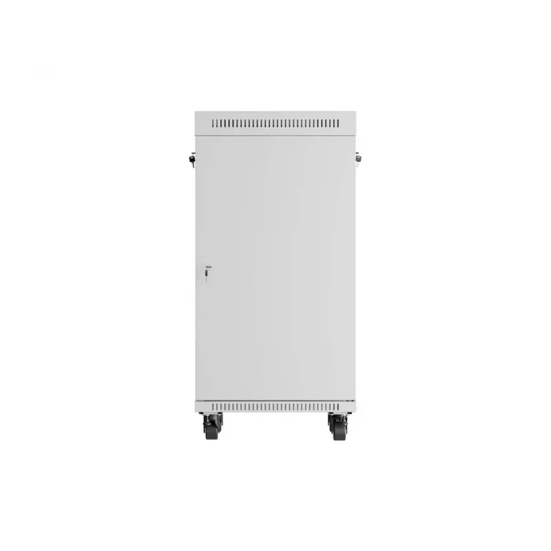 LANBERG 19 inch 22U Floor Standing Rack Cabinet 600x600 mm Grey Tempered Glass Door LCD Display (Flat Pack)
