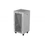 LANBERG 19 inch 22U Floor Standing Rack Cabinet 600x600 mm Grey Tempered Glass Door LCD Display (Flat Pack)