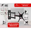 ART AR-57A Fixed TV Wall Mount for LED/LCD 17-42 inch Black