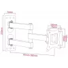 ART AR-57A Fixed TV Wall Mount for LED/LCD 17-42 inch Black