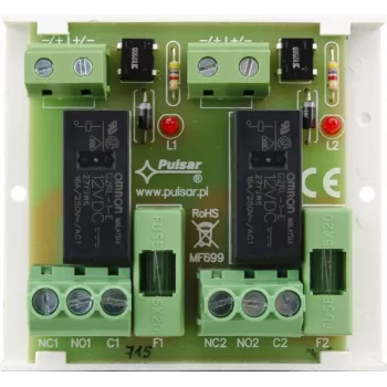 PULSAR AWZ625 4-Channel Relay Module SPDT 12V DC DIN Rail