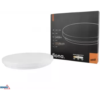KAFLER FIONA LED Ceiling Light 24W 2400lm Selectable CCT 3000K/4000K/6500K IP20 White