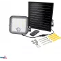 BEMKO SOLPAR Solar LED Floodlight 10W 1500lm 3000/4000K IP65 Black with PIR Sensor