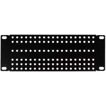ATTE ADD-RACK10-2U1 10-Inch 2U Rack Mounting Adapter with Straight Holes, Black
