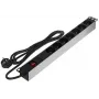 DELTA PD-7/RACK Power Strip 7 Sockets 19-inch Rack Mount 1U Schuko Black