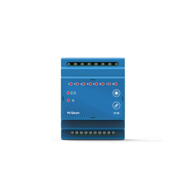 Wireless DIN Rail Relay PS-08 Blue Tech Sterowniki