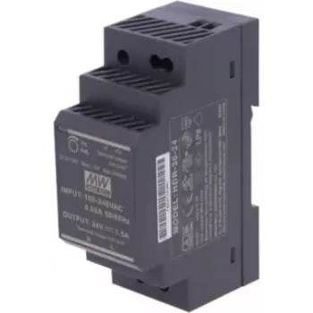 Tech Sterowniki ZS-24/30 DIN Rail Power Supply 24V DC 30W Black
