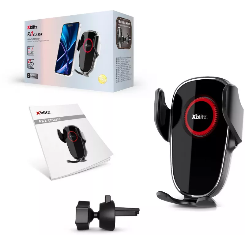 Xblitz FX1 Classic Car Phone Holder - Dashboard & Windshield Mount with Suction Cup