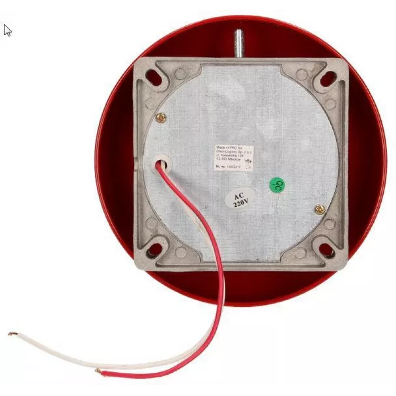 ORNO OR-DP-ML-131 School Bell 230V AC 85dB Red Steel