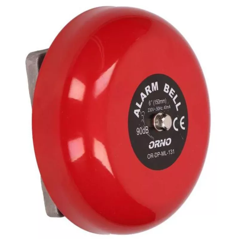 ORNO OR-DP-ML-131 School Bell 230V AC 85dB Red Steel