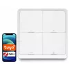 LUXURY-GOODS SC04 ZigBee TUYA Smart Scene Switch – 4 Buttons, 12 Scenes, White