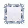 KONTAKT SIMON 10 Module Universal Switch White 2x Screw Terminals 10AX 250V