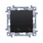 KONTAKT SIMON 10 Universal Switch Module 10AX 250V Matte Black 2x Screw Terminals