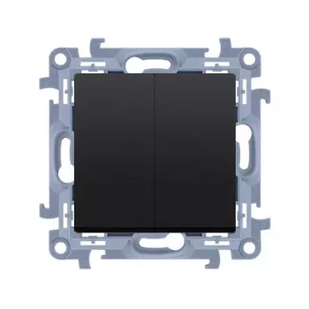 KONTAKT SIMON 10 Universal Switch Module 2x Screw Terminals 10AX 250V Matte Black