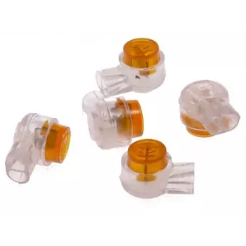DELTA UY2-4CI/100 Insulation Displacement Connector (IDC) 2-Conductor 100-Pack Yellow