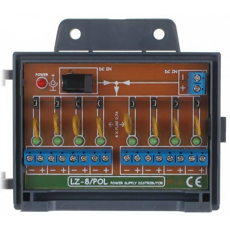DELTA Power Terminal Block KG-8/POL 8-Pole 16A 400V White