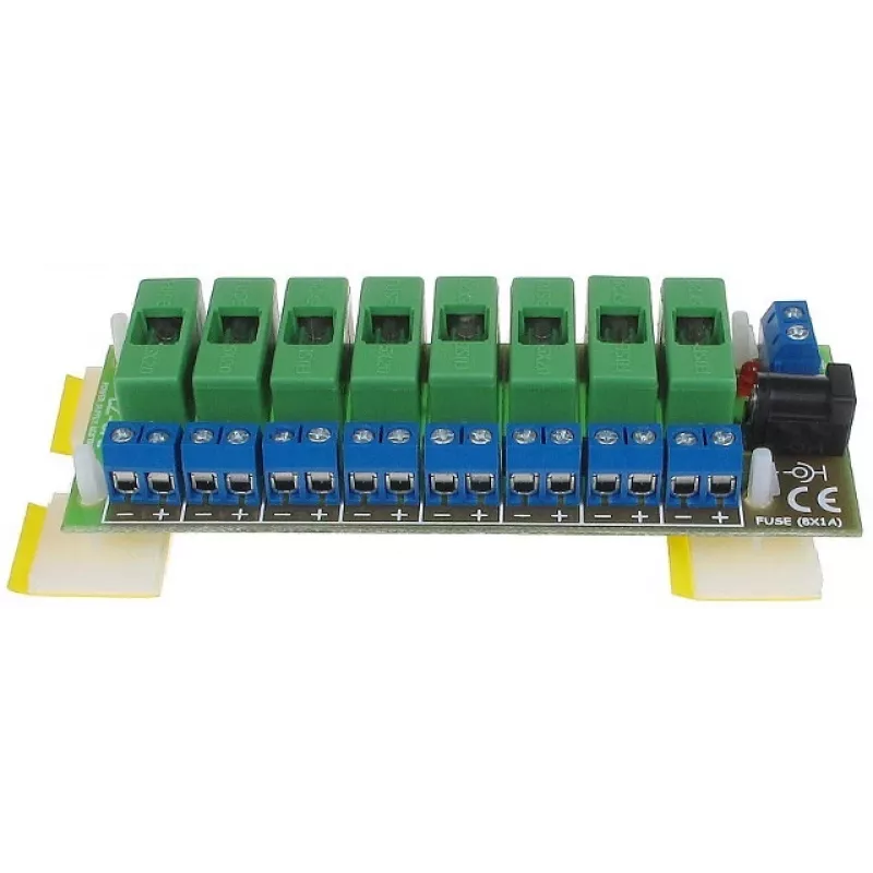DELTA LZ-8/E Power Distribution Unit, 8 Outputs, 10-30V DC, 8A, Screw Terminal