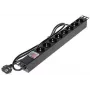 DELTA PD-8/RACK-N 8-Outlet 1U 19 inch Rackmount Power Distribution Unit (PDU) - 230V 16A 3680W Schuko