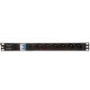DELTA PD-6/R-2P Surge Protected Power Strip 6 Outlets 2m Cable Black