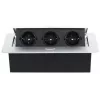 DELTA FPS-3S/CABLE Furniture Power Strip with 3 Sockets, 1.5m Cable, Black