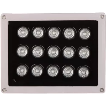 DELTA Outdoor Infrared Reflector IRL-50/90, 850 nm, 50 m Range, 90° Beam Angle, IP66, Dark Grey