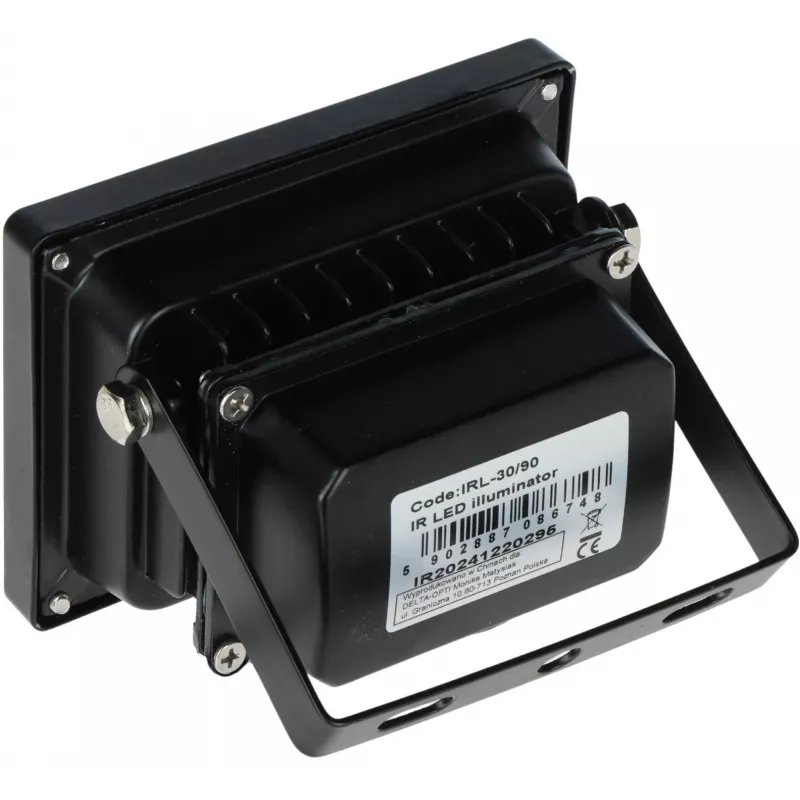 DELTA Outdoor IR Illuminator IRL-30/90 30m 90° 850nm 12V DC IP66 Black