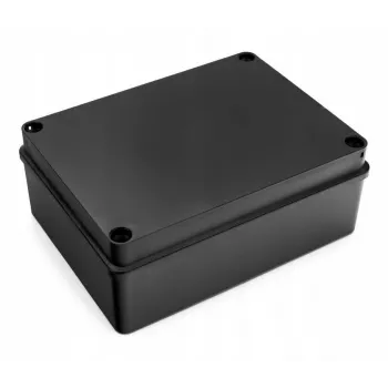 Hermetic Junction Box 190 x 140 x 70 mm without Cable Glands IP65 Halogen-Free Black PAWBOL S-B416C
