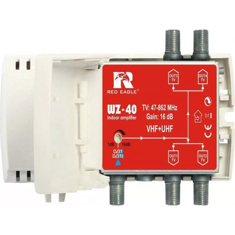 DVB-T/T2 Antenna Amplifier WZ-40 RED EAGLE