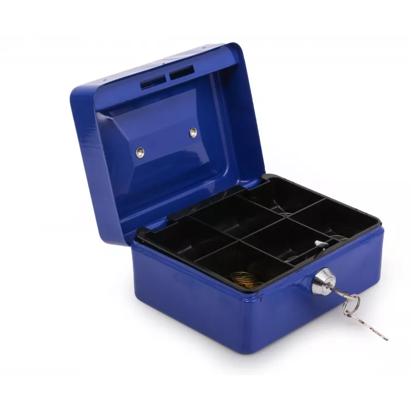 RED EAGLE BOX-150 Metal Cash Box with Key Lock, Red