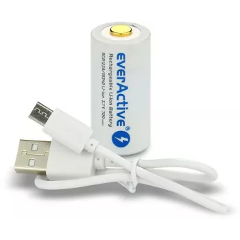 EVERACTIVE 16340 3.7V 700mAh Rechargeable Li-ion Battery with Protection Circuit (1 Piece)