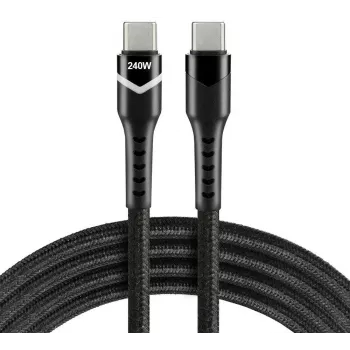 EVERACTIVE USB-C to USB-C Cable CBB-1PDRS 100cm 48V 5A 240W RGB LED
