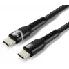 EVERACTIVE USB-C to USB-C Cable 2m 240W RGB LED Black CBB-2PDRS